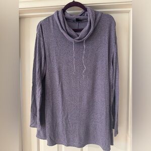 Lane Bryant Drawstring, Cowl Neck Tunic